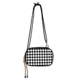 thumbnail image 1 of FORMRS Mini Crossbody Bag for Women Adjustable Rope Shoulder Casual Phone Purse, Black and White Geometric, 1 of 7