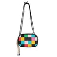 thumbnail image 1 of FORMRS Mini Crossbody Bag for Women Adjustable Shoulder Rope Travel Casual Phone Purse, Blue Checkered Pattern, 1 of 7