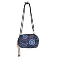 thumbnail image 1 of FORMRS Mini Crossbody Bag for Women Adjustable Shoulder Rope Travel Casual Phone Purse, Blue Fireworks Pattern, 1 of 7