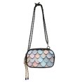 thumbnail image 1 of FORMRS Mini Crossbody Bag for Women Adjustable Shoulder Rope Travel Casual Phone Purse, Blue Shimmering Pattern, 1 of 7