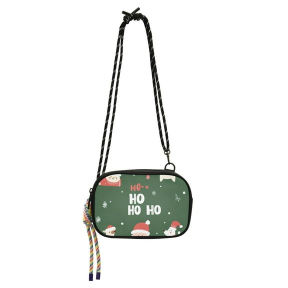 FORMRS Mini Crossbody Bag for Women Adjustable Rope Shoulder Casual Phone Purse, Christmas Santa