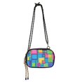 thumbnail image 1 of FORMRS Mini Crossbody Bag for Women Adjustable Rope Shoulder Casual Phone Purse, Colorful Geometric Pattern, 1 of 7