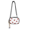 thumbnail image 1 of FORMRS Mini Crossbody Bag for Women Adjustable Shoulder Rope Travel Casual Phone Purse, Cute Santa Hats Pattern, 1 of 7