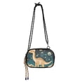 thumbnail image 1 of FORMRS Mini Crossbody Bag for Women Adjustable Shoulder Rope Travel Casual Phone Purse, Dinosaur at Night, 1 of 7