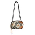 thumbnail image 1 of FORMRS Mini Crossbody Bag for Women Adjustable Shoulder Rope Travel Casual Phone Purse, Gray Floral Pattern, 1 of 7