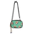 thumbnail image 1 of FORMRS Mini Crossbody Bag for Women Adjustable Shoulder Rope Travel Casual Phone Purse, Green American Footballs, 1 of 7