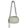 thumbnail image 1 of FORMRS Mini Crossbody Bag for Women Adjustable Shoulder Rope Travel Casual Phone Purse, Green Triangles Pattern, 1 of 7
