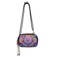 thumbnail image 1 of FORMRS Mini Crossbody Bag for Women Adjustable Shoulder Rope Travel Casual Phone Purse, Light Purple Flowers, 1 of 7