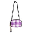 thumbnail image 1 of FORMRS Mini Crossbody Bag for Women Adjustable Rope Shoulder Casual Phone Purse, Purple and White Pattern, 1 of 7
