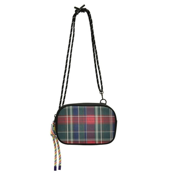 FORMRS Mini Crossbody Bag for Women Adjustable Rope Shoulder Casual Phone Purse, Warm Tartan Mosaic