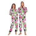thumbnail image 1 of FORMRS Onesies Pajama for Adults Unisex Hoodie Winter Jumpsuit One Piece Sleepwear, Sizes S-2XL, Abstract Geometric, 1 of 7