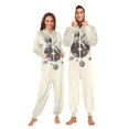 thumbnail image 1 of FORMRS Onesies Pajama for Adults Unisex Hoodie Winter Jumpsuit One Piece Sleepwear, Sizes S-2XL, Beige Astronaut Planet, 1 of 7