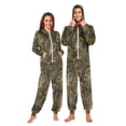 thumbnail image 1 of FORMRS Onesies Pajama for Adults Unisex Hoodie Winter Jumpsuit One Piece Sleepwear, Sizes S-2XL, Black Flower Pattern, 1 of 7