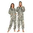 thumbnail image 1 of FORMRS Onesies Pajama for Adults Unisex Hoodie Winter Jumpsuit One Piece Sleepwear, Sizes S-2XL, Black Lines, 1 of 7