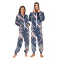 thumbnail image 1 of FORMRS Onesies Pajama for Adults Unisex Hoodie Winter Jumpsuit One Piece Sleepwear, Sizes S-2XL, Black Stripes, 1 of 7