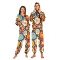 thumbnail image 1 of FORMRS Onesies Pajama for Adults Unisex Hoodie Winter Jumpsuit One Piece Sleepwear, Sizes S-2XL, Blooming Flowers, 1 of 7