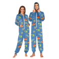 thumbnail image 1 of FORMRS Onesies Pajama for Adults Unisex Hoodie Winter Jumpsuit One Piece Sleepwear, Sizes S-2XL, Blue Cartoon Galaxy, 1 of 7