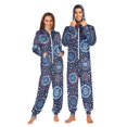 thumbnail image 1 of FORMRS Onesies Pajama for Adults Unisex Hoodie Winter Jumpsuit One Piece Sleepwear, Sizes S-2XL, Blue Fireworks Pattern, 1 of 7