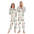 thumbnail image 1 of FORMRS Onesies Pajama for Adults Unisex Hoodie Winter Jumpsuit One Piece Sleepwear, Sizes S-2XL, Brown Christmas House, 1 of 7