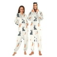 thumbnail image 1 of FORMRS Onesies Pajama for Adults Unisex Hoodie Winter Jumpsuit One Piece Sleepwear, Sizes S-2XL, Bunnies and Carrots, 1 of 7