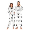 thumbnail image 1 of FORMRS Onesies Pajama for Adults Unisex Hoodie Winter Jumpsuit One Piece Sleepwear, Sizes S-2XL, Cartoon Cat Paw, 1 of 7