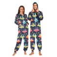 thumbnail image 1 of FORMRS Onesies Pajama for Adults Unisex Hoodie Winter Jumpsuit One Piece Sleepwear, Sizes S-2XL, Cartoon Space Cat, 1 of 7