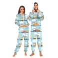 thumbnail image 1 of FORMRS Onesies Pajama for Adults Unisex Hoodie Winter Jumpsuit One Piece Sleepwear, Sizes S-2XL, Cartoon Train Pattern, 1 of 7