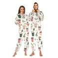 thumbnail image 1 of FORMRS Onesies Pajama for Adults Unisex Hoodie Winter Jumpsuit One Piece Sleepwear, Sizes S-2XL, Christmas Cups, 1 of 7