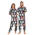 thumbnail image 1 of FORMRS Onesies Pajama for Adults Unisex Hoodie Winter Jumpsuit One Piece Sleepwear, Sizes S-2XL, Colorful Halloween Ghost, 1 of 7
