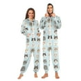 thumbnail image 1 of FORMRS Onesies Pajama for Adults Unisex Hoodie Winter Jumpsuit One Piece Sleepwear, Sizes S-2XL, Cute Cat Faces, 1 of 7