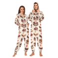 thumbnail image 1 of FORMRS Onesies Pajama for Adults Unisex Hoodie Winter Jumpsuit One Piece Sleepwear, Sizes S-2XL, Cute Chocolate Cakes, 1 of 7