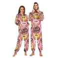 thumbnail image 1 of FORMRS Onesies Pajama for Adults Unisex Hoodie Winter Jumpsuit One Piece Sleepwear, Sizes S-2XL, Cute Doughnuts Pattern, 1 of 7