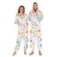 thumbnail image 1 of FORMRS Onesies Pajama for Adults Unisex Hoodie Winter Jumpsuit One Piece Sleepwear, Sizes S-2XL, Cute Easter Eggs, 1 of 7
