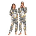 thumbnail image 1 of FORMRS Onesies Pajama for Adults Unisex Hoodie Winter Jumpsuit One Piece Sleepwear, Sizes S-2XL, Cute Ghosts, 1 of 7