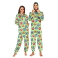 thumbnail image 1 of FORMRS Onesies Pajama for Adults Unisex Hoodie Winter Jumpsuit One Piece Sleepwear, Sizes S-2XL, Cute Monsters Pattern, 1 of 7