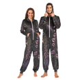 thumbnail image 1 of FORMRS Onesies Pajama for Adults Unisex Hoodie Winter Jumpsuit One Piece Sleepwear, Sizes S-2XL, Dark Gothic Floral, 1 of 7