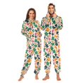 thumbnail image 1 of FORMRS Onesies Pajama for Adults Unisex Hoodie Winter Jumpsuit One Piece Sleepwear, Sizes S-2XL, Floral Blooms, 1 of 7