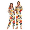 thumbnail image 1 of FORMRS Onesies Pajama for Adults Unisex Hoodie Winter Jumpsuit One Piece Sleepwear, Sizes S-2XL, Floral Pattern, 1 of 7