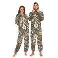 thumbnail image 1 of FORMRS Onesies Pajama for Adults Unisex Hoodie Winter Jumpsuit One Piece Sleepwear, Sizes S-2XL, Floral Wilderness Pattern, 1 of 7
