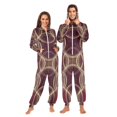 thumbnail image 1 of FORMRS Onesies Pajama for Adults Unisex Hoodie Winter Jumpsuit One Piece Sleepwear, Sizes S-2XL, Gold Abstract Pattern, 1 of 7
