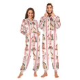 thumbnail image 1 of FORMRS Onesies Pajama for Adults Unisex Hoodie Winter Jumpsuit One Piece Sleepwear, Sizes S-2XL, Green Christmas Houses, 1 of 7