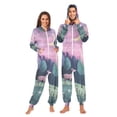 thumbnail image 1 of FORMRS Onesies Pajama for Adults Unisex Hoodie Winter Jumpsuit One Piece Sleepwear, Sizes S-2XL, Green Night Deer, 1 of 7
