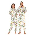 thumbnail image 1 of FORMRS Onesies Pajama for Adults Unisex Hoodie Winter Jumpsuit One Piece Sleepwear, Sizes S-2XL, Green Vegetables Pattern, 1 of 7