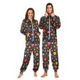 thumbnail image 1 of FORMRS Onesies Pajama for Adults Unisex Hoodie Winter Jumpsuit One Piece Sleepwear, Sizes S-2XL, Moon Pattern, 1 of 7