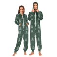 thumbnail image 1 of FORMRS Onesies Pajama for Adults Unisex Hoodie Winter Jumpsuit One Piece Sleepwear, Sizes S-2XL, New Year Tree Pattern, 1 of 7