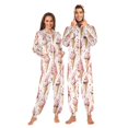 thumbnail image 1 of FORMRS Onesies Pajama for Adults Unisex Hoodie Winter Jumpsuit One Piece Sleepwear, Sizes S-2XL, Pink Ice Cream Pattern, 1 of 7