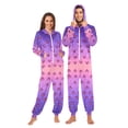 thumbnail image 1 of FORMRS Onesies Pajama for Adults Unisex Hoodie Winter Jumpsuit One Piece Sleepwear, Sizes S-2XL, Pixel Love, 1 of 7