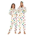 thumbnail image 1 of FORMRS Onesies Pajama for Adults Unisex Hoodie Winter Jumpsuit One Piece Sleepwear, Sizes S-2XL, Polka Dot, 1 of 7