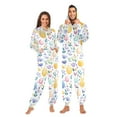 thumbnail image 1 of FORMRS Onesies Pajama for Adults Unisex Hoodie Winter Jumpsuit One Piece Sleepwear, Sizes S-2XL, Purple Easter Eggs, 1 of 7