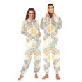 thumbnail image 1 of FORMRS Onesies Pajama for Adults Unisex Hoodie Winter Jumpsuit One Piece Sleepwear, Sizes S-2XL, Purple Rainbow Clouds, 1 of 7